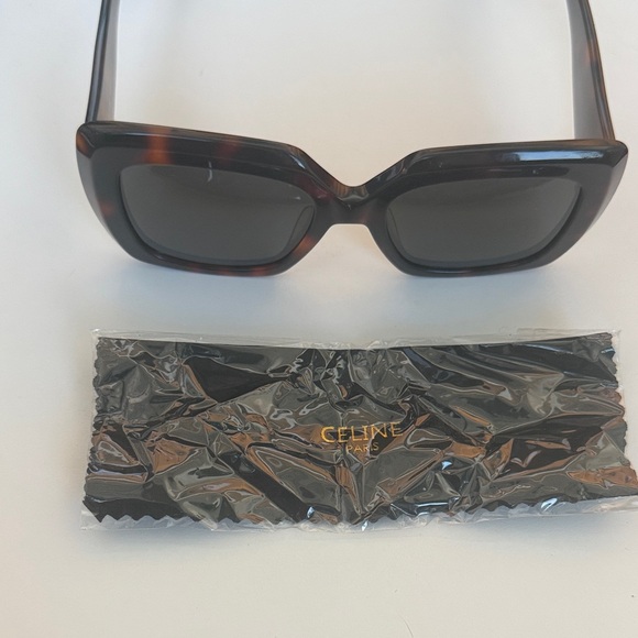 Celine Brown Square Sunglasses